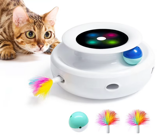 FeatherSphere Duo: Interactive Smart Pet Toy